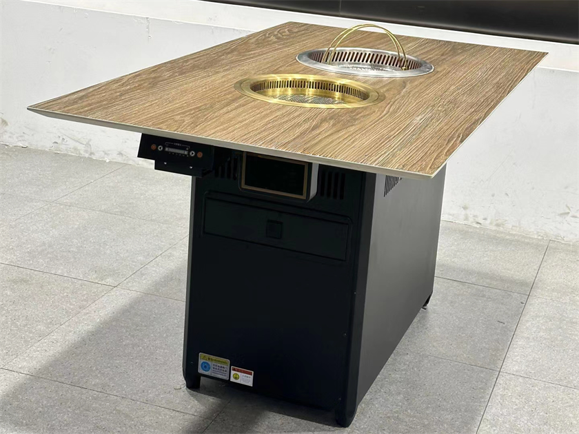 自助火鍋烤肉店日式無煙自淨（jìng）化（huà）火鍋烤肉一體（tǐ）桌