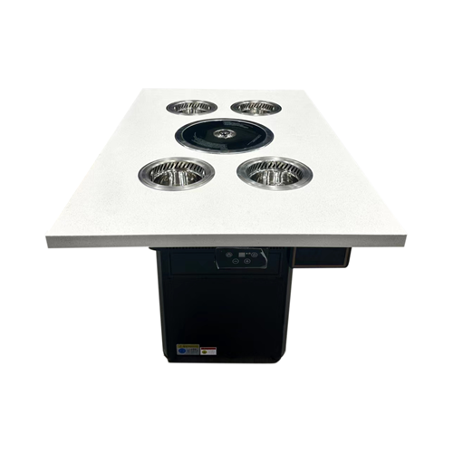 自助火鍋烤（kǎo）肉餐廳一人一鍋無煙淨化火鍋（guō）烤肉（ròu）一（yī）體桌