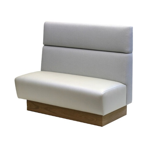 咖啡廳簡樸（pǔ）布藝軟包時尚實木卡座