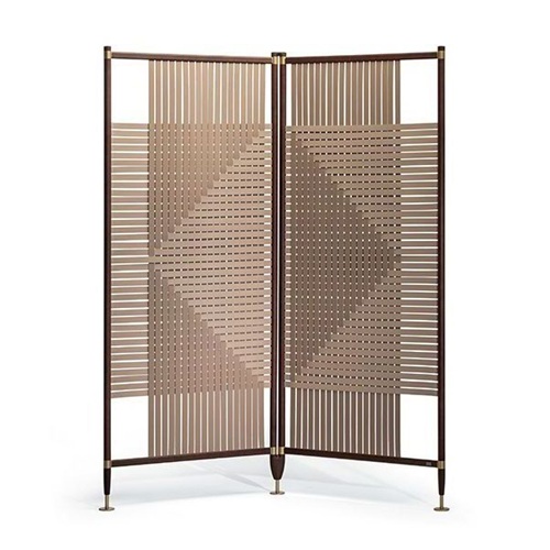 拉（lā）絲（sī）咖啡金不鏽鋼雕（diāo）花屏風_不鏽鋼屏風生產加工廠