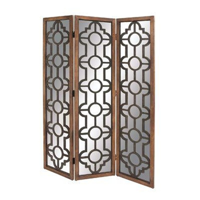 會所新中（zhōng）式玻璃窗花不鏽鋼屏風隔斷