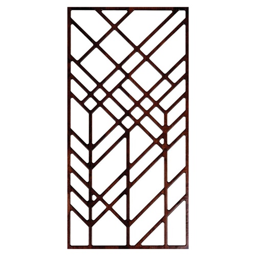 拉絲（sī）紅古銅做舊不（bú）鏽鋼網格屏風工廠定製