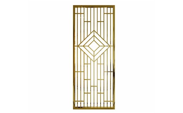 現代輕奢鈦金不鏽鋼屏風隔斷_不鏽鋼屏（píng）風（fēng）生產加工廠