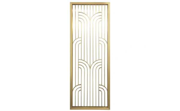 現代時尚金色不鏽鋼屏風隔（gé）斷_高檔不（bú）鏽鋼屏風廠