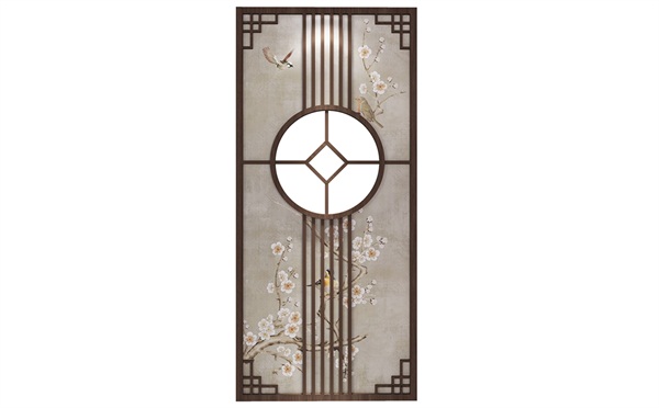 新中式時尚不鏽鋼屏（píng）風隔斷裝飾_不鏽鋼屏風（fēng）加工（gōng）廠