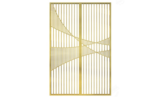 現代輕奢不鏽鋼屏風鈦金鏤空金屬定製_不鏽鋼屏風定製加工