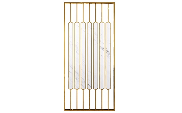 現代中式鏤空不鏽鋼屏風隔斷_不鏽鋼屏風加工廠家