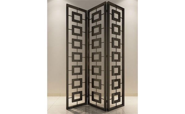 酒店不鏽鋼可移動花格折（shé）疊屏風_不鏽鋼屏風生產廠（chǎng）