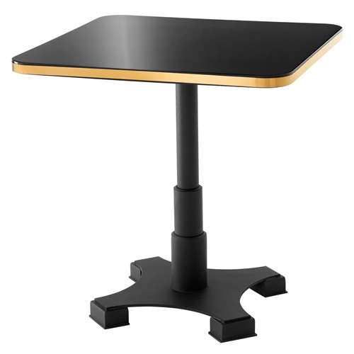 現代時尚玻璃鋼鐵（tiě）藝食堂方形餐桌