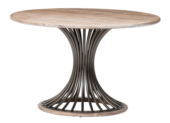 現代創意大理石北歐輕奢圓形食堂（táng）餐桌