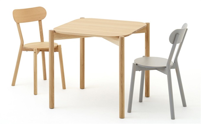 企（qǐ）業（yè）員工食堂2人位簡（jiǎn）約實木餐桌椅