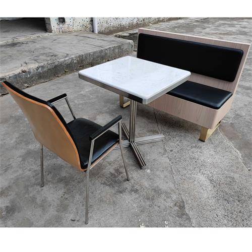 企業（yè）單位大理石不鏽鋼高檔食堂桌椅家具（jù）