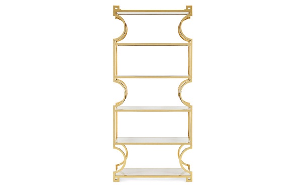 玫瑰金鋼條輕奢不鏽鋼書架_不鏽鋼書架廠家設計