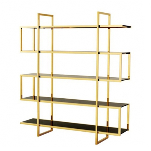 辦公室輕（qīng）奢玫瑰金不鏽鋼書架金（jīn）屬工廠定製