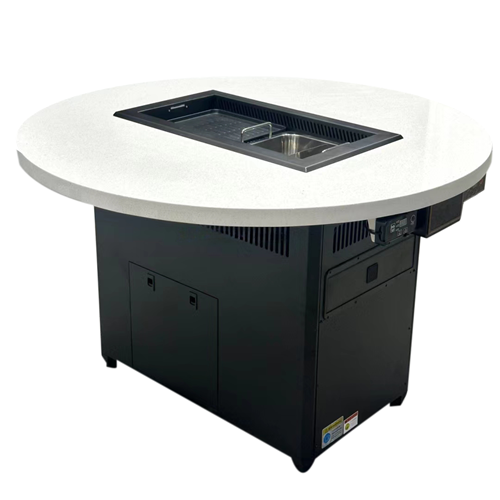 韓式自助烤肉店（diàn）無煙淨（jìng）化火鍋烤涮一體桌（zhuō）