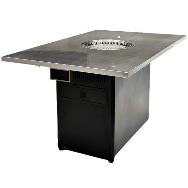 韓式烤肉店不鏽（xiù）鋼（gāng）炭（tàn）火無煙烤肉桌