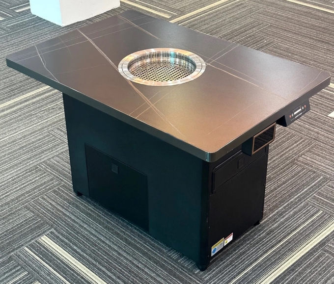 韓式（shì）自助烤肉店（diàn）無煙淨化岩板烤肉桌