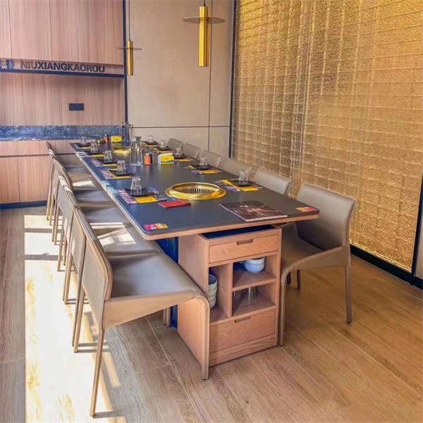 韓式烤肉店智能無煙淨化烤肉桌