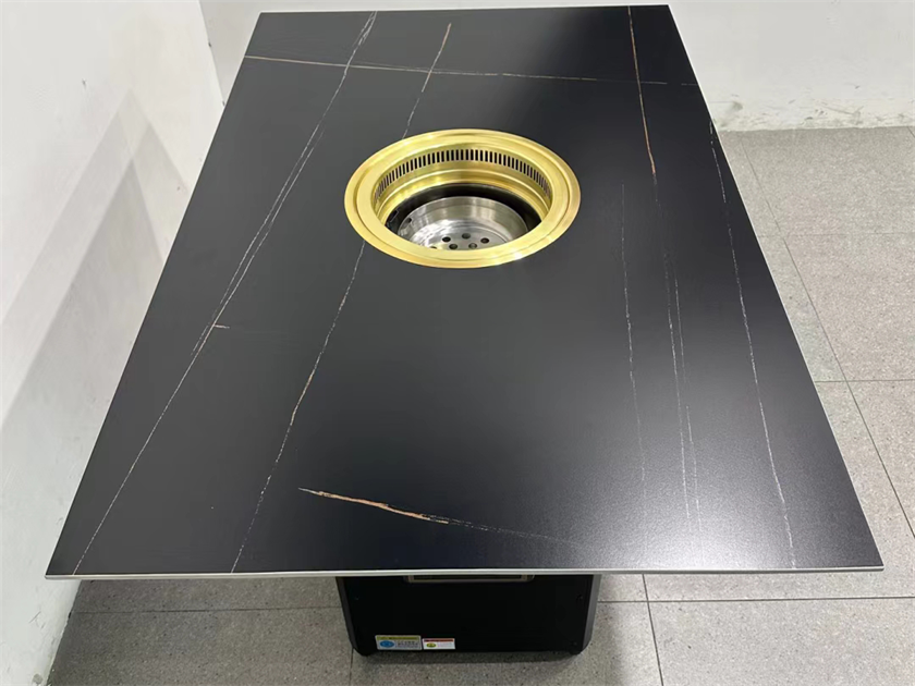 自助烤肉店（diàn）下排煙炭火烤肉無煙淨化烤肉（ròu）桌