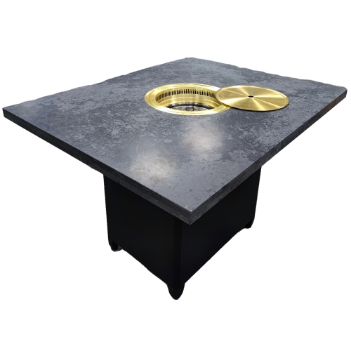 日式烤肉店大理石下排煙炭火烤（kǎo）肉桌