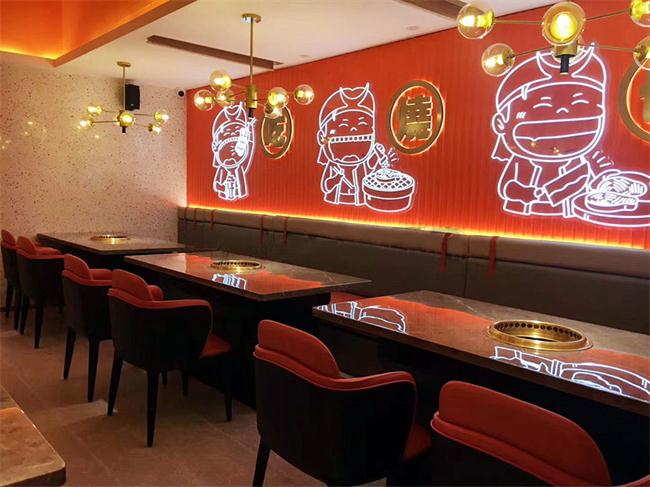 韓式無煙電燒（shāo）烤桌_烤肉店無煙淨化桌