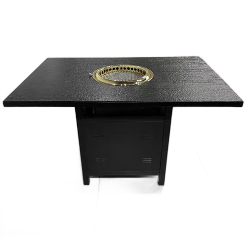 韓式火燒石燒烤桌_烤肉店無煙（yān）淨（jìng）化桌（zhuō）