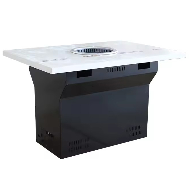 韓式烤肉店智能無煙淨化大理（lǐ）石烤肉（ròu）桌（zhuō）