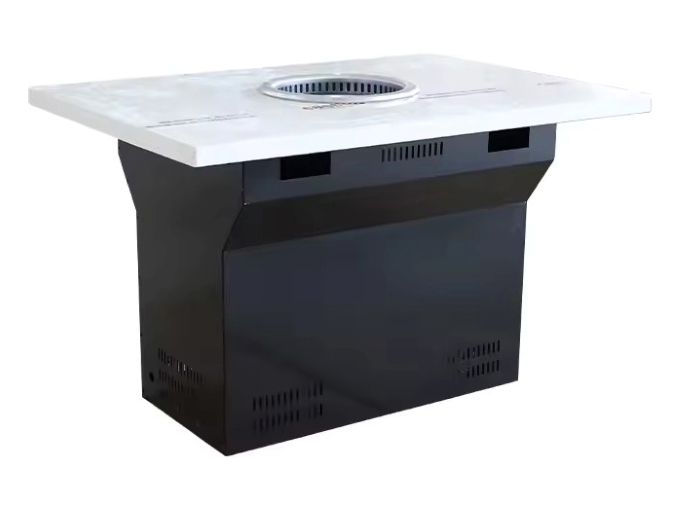 韓式烤（kǎo）肉店（diàn）智（zhì）能無煙（yān）淨化大理石烤肉（ròu）桌