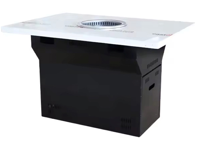 韓式烤肉店智能無煙（yān）淨化大理石烤肉桌