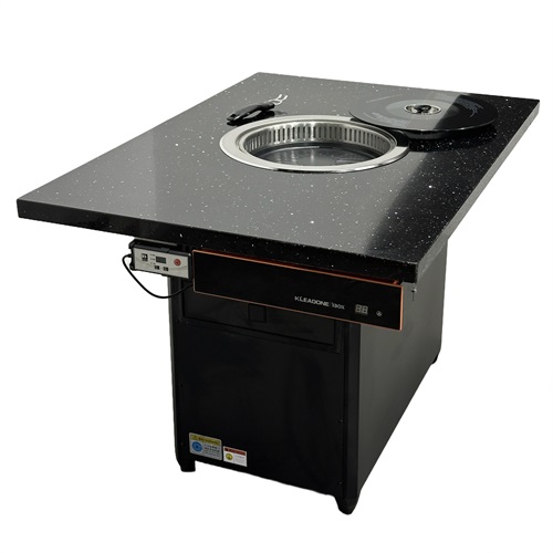 自助烤（kǎo）肉店（diàn）專用大理石無煙淨化烤肉桌