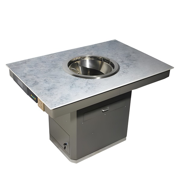 火鍋店（diàn）智能自（zì）帶無煙淨（jìng）化火鍋桌