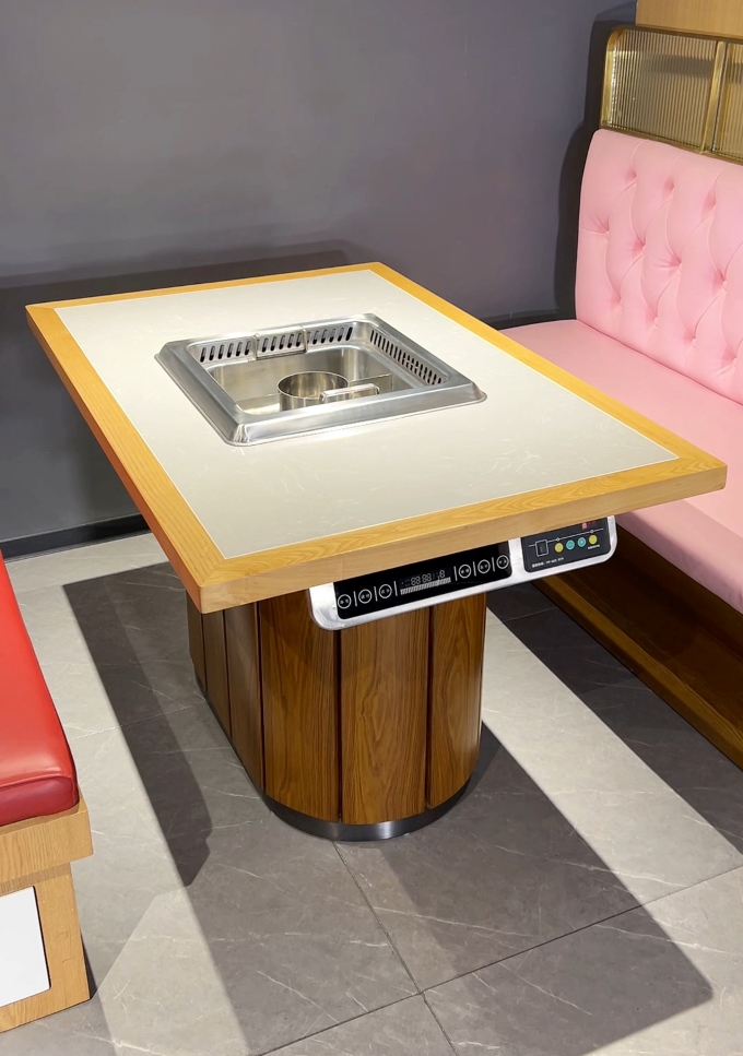 火鍋店時尚智能無煙淨化火鍋桌
