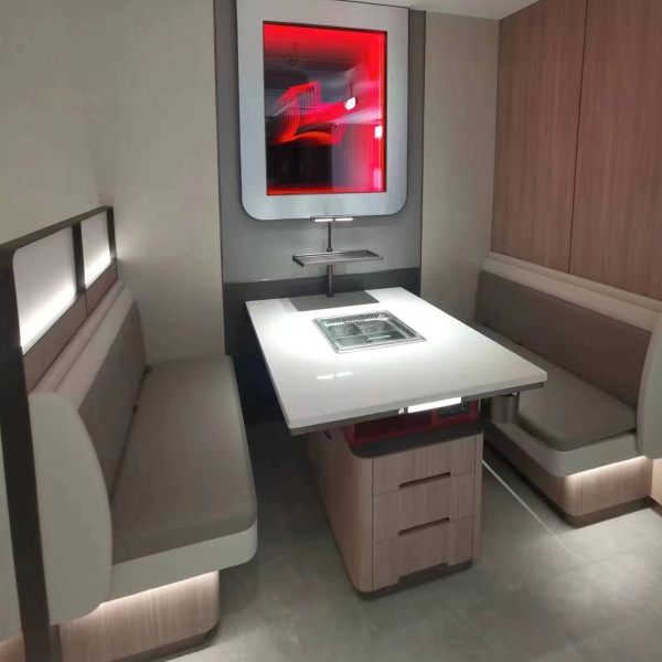 海底撈大理石無煙淨化火鍋桌