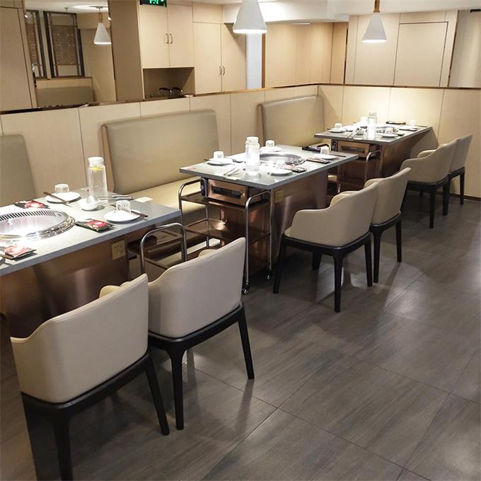 自助火鍋店大理石無煙下（xià）排煙火鍋桌（zhuō）