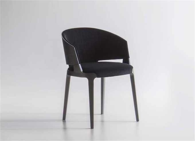 西餐（cān）廳實木絨皮軟包時（shí）尚靠背椅