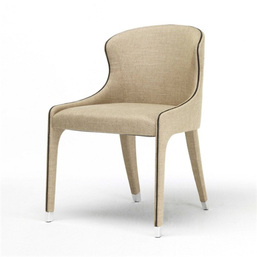 西（xī）餐廳北歐創意（yì）休閑布藝靠背椅