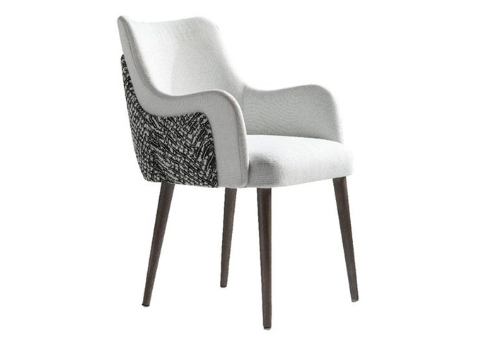 西式簡餐（cān）廳高端雙層彎板靠背（bèi）實木椅