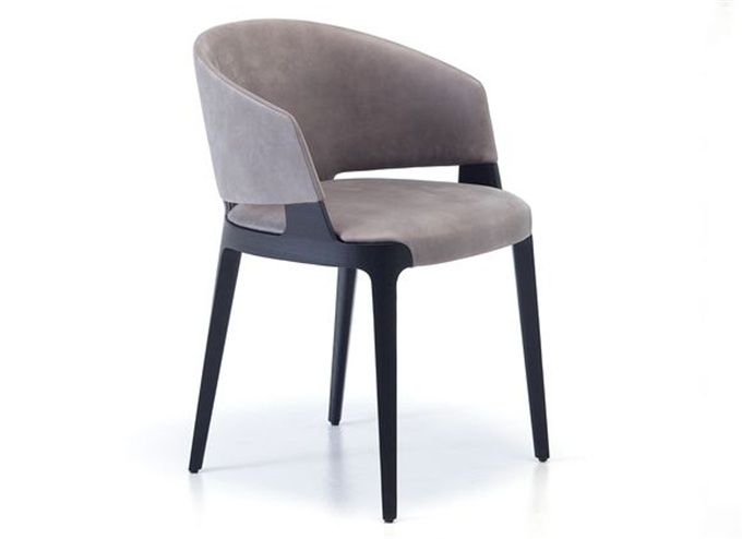 高端西餐廳西歐現代實（shí）木（mù）靠背椅