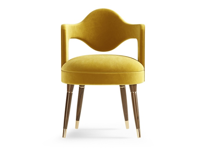 西餐廳（tīng）時尚絨皮大軟包實木（mù）靠背椅