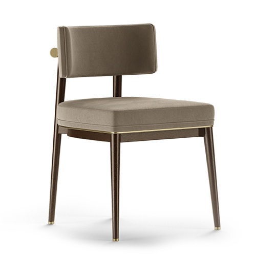 西餐廳意式實木（mù）簡約牛角椅