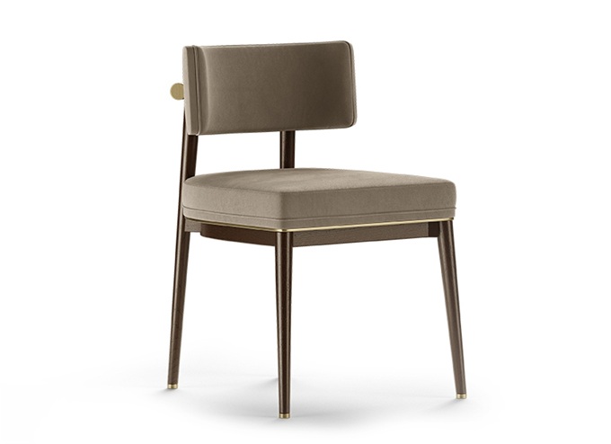 西餐廳（tīng）意式實（shí）木簡約牛角（jiǎo）椅