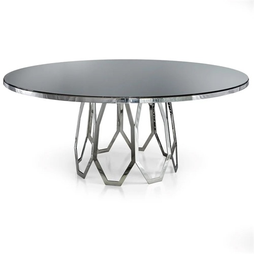 美式西餐廳簡易時尚不（bú）鏽鋼餐桌