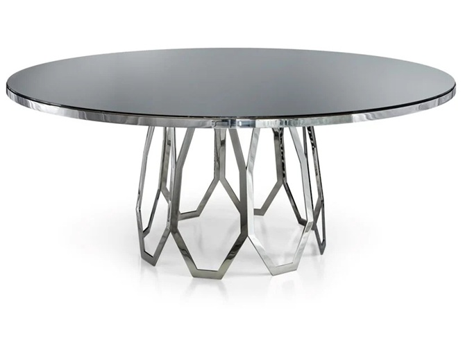 美式西餐廳簡易（yì）時尚不鏽鋼餐桌