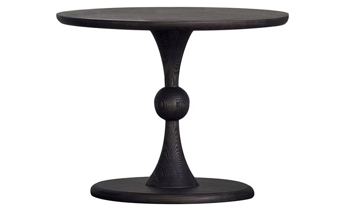 西餐廳高端實木圓形餐桌（zhuō）