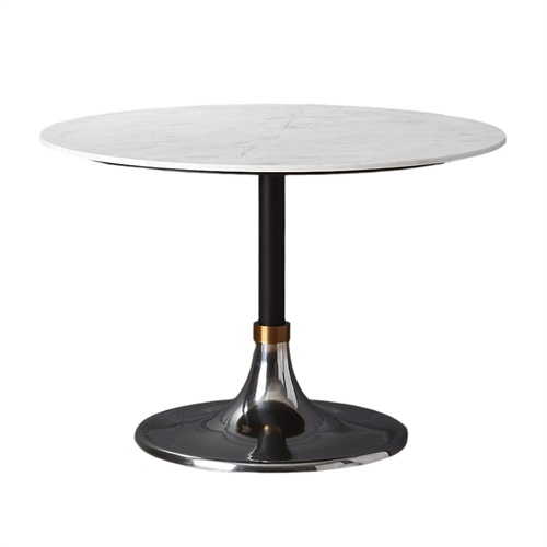 黑珍珠西餐廳高檔時尚大理（lǐ）石圓桌