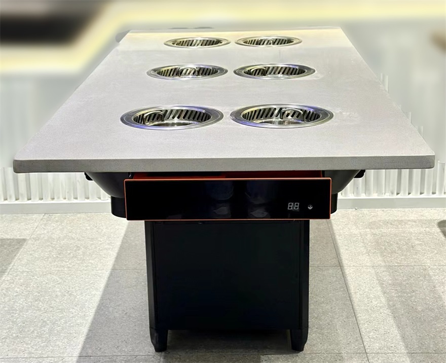 自助火鍋餐廳6人位一人一鍋無煙小火鍋桌（zhuō）