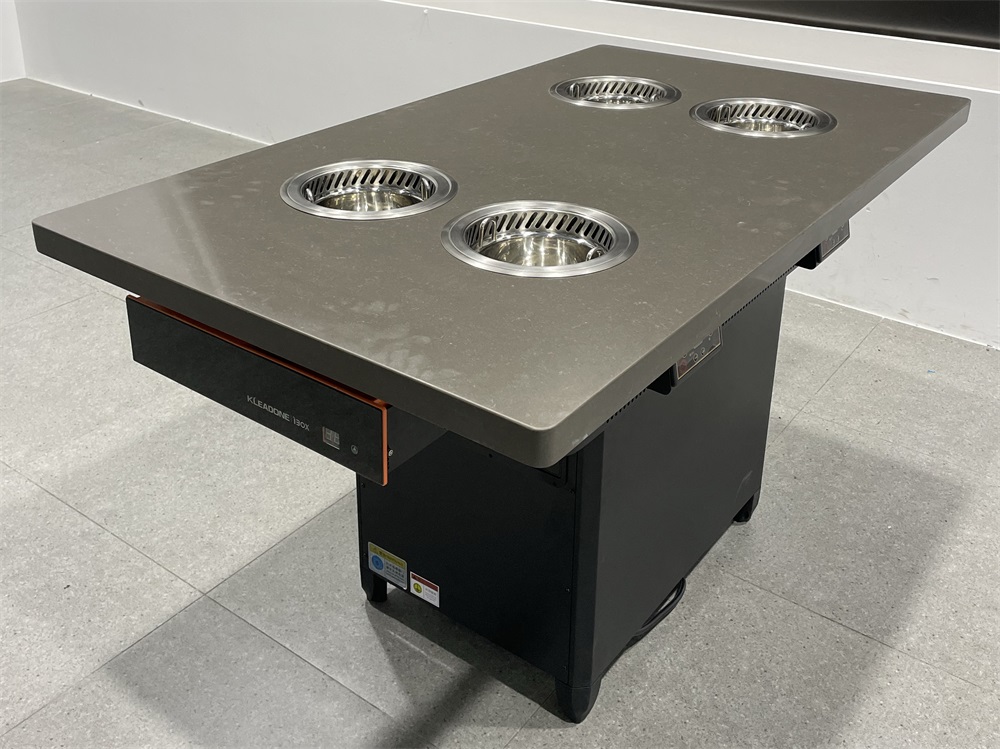 四人位一人一鍋無煙自淨化火鍋桌｜商用智能小火鍋餐桌設備