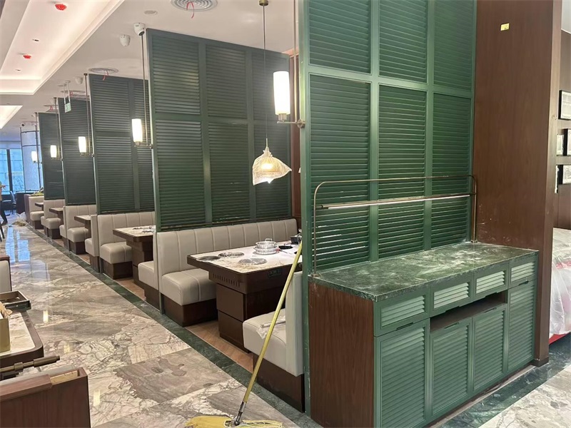 火鍋店6人位一人一鍋無煙淨（jìng）化小火鍋桌