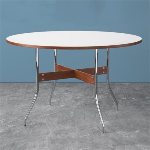 中餐（cān）廳不（bú）鏽鋼實木（mù）簡易餐桌