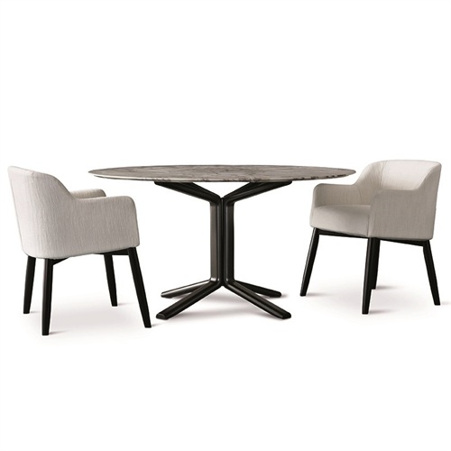 粵菜餐廳北歐大理石簡約桌子（zǐ）